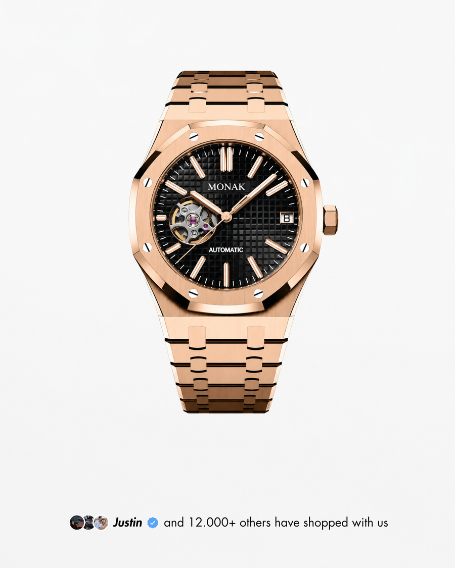 Royal Monak - Rose Gold Black Dial