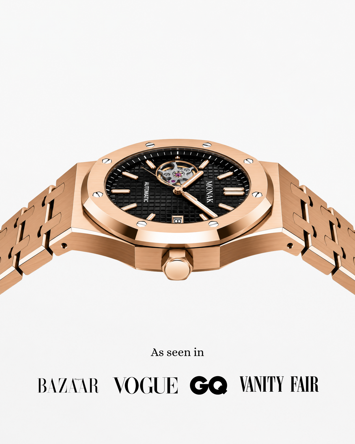 Royal Monak - Rose Gold Black Dial
