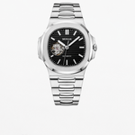 Nautilusnak - Black Dial Open Heart