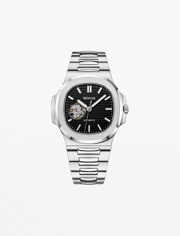 Nautilusnak - Black Dial Open Heart