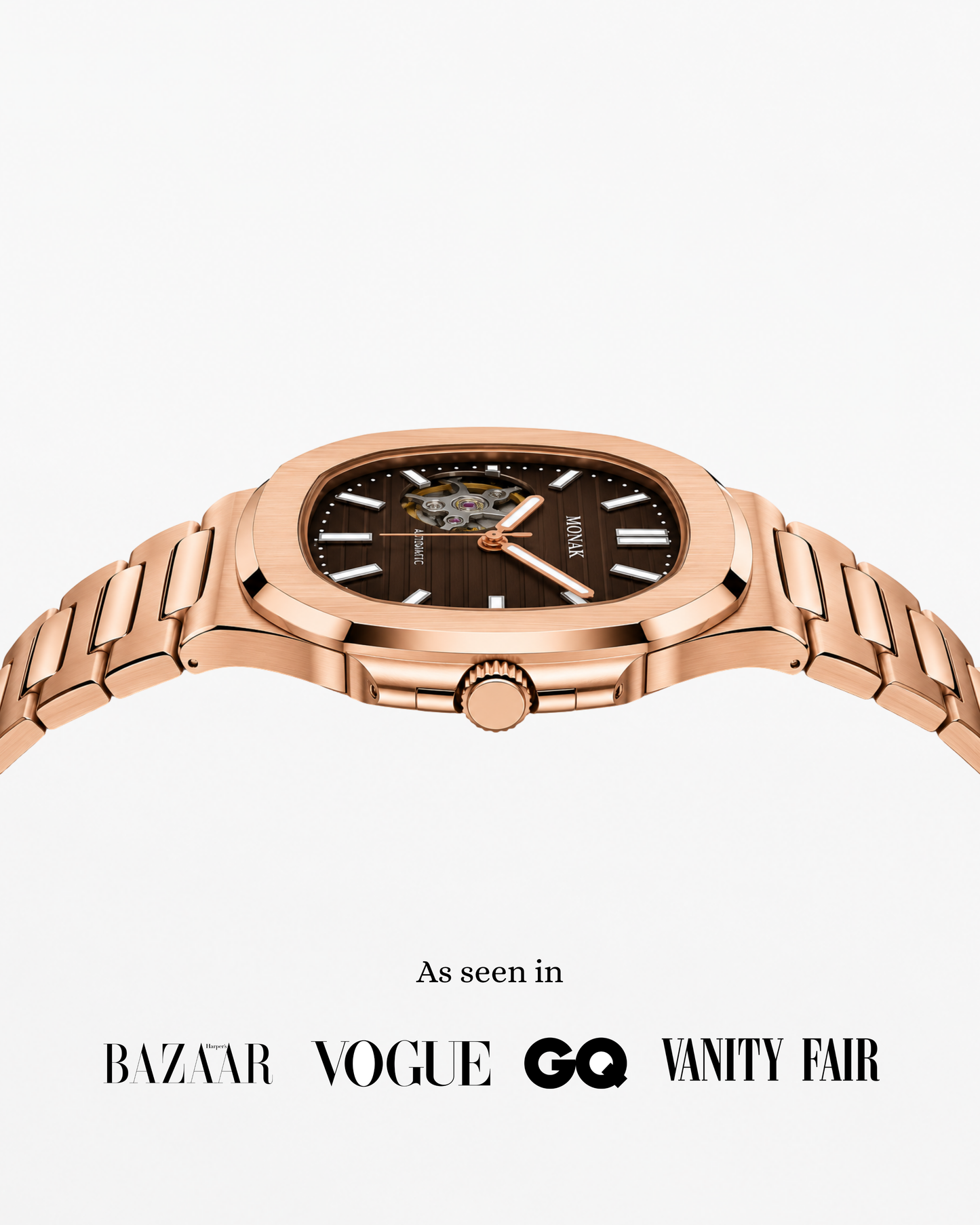 Nautilusnak - Rose Gold Open Heart