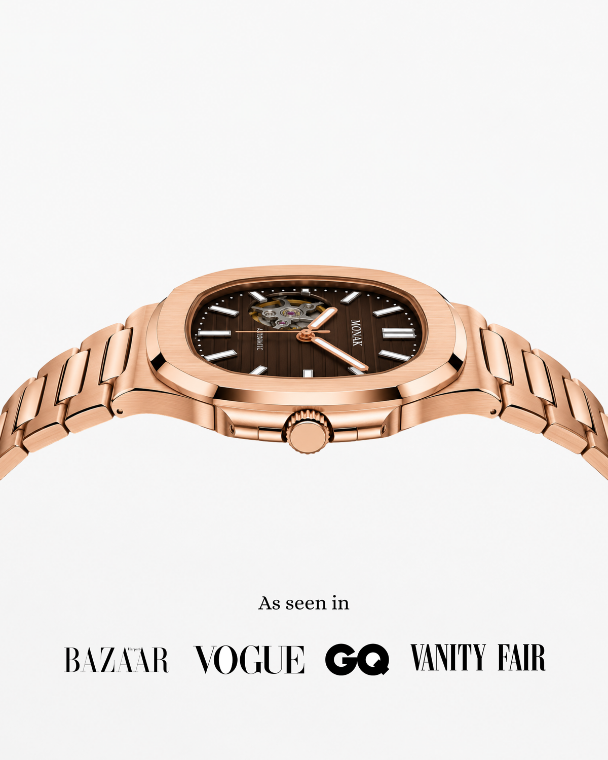 Nautilusnak - Rose Gold Open Heart