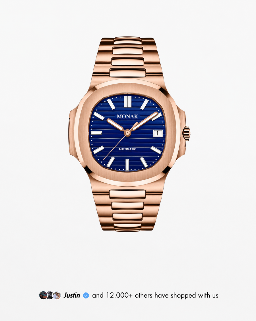 Nautilusnak - Blue Dial Rose Gold