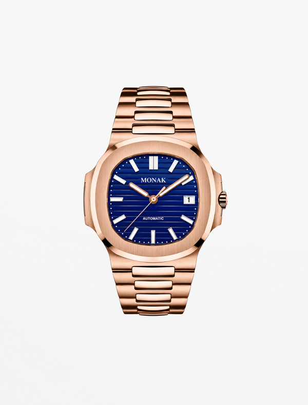 Nautilusnak - Blue Dial Rose Gold
