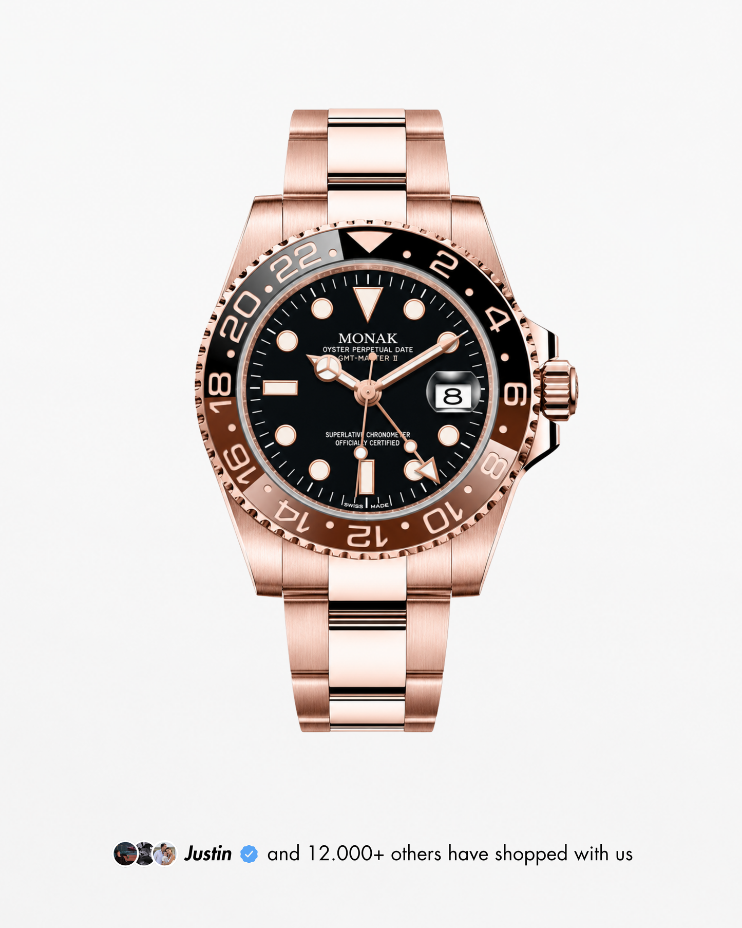 GMT Monak - Rose Gold Rootbeer