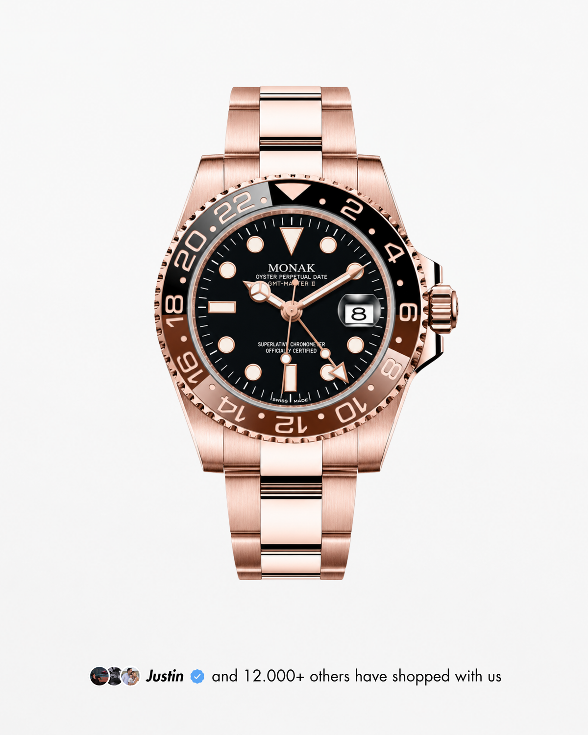 GMT Monak - Rose Gold Rootbeer