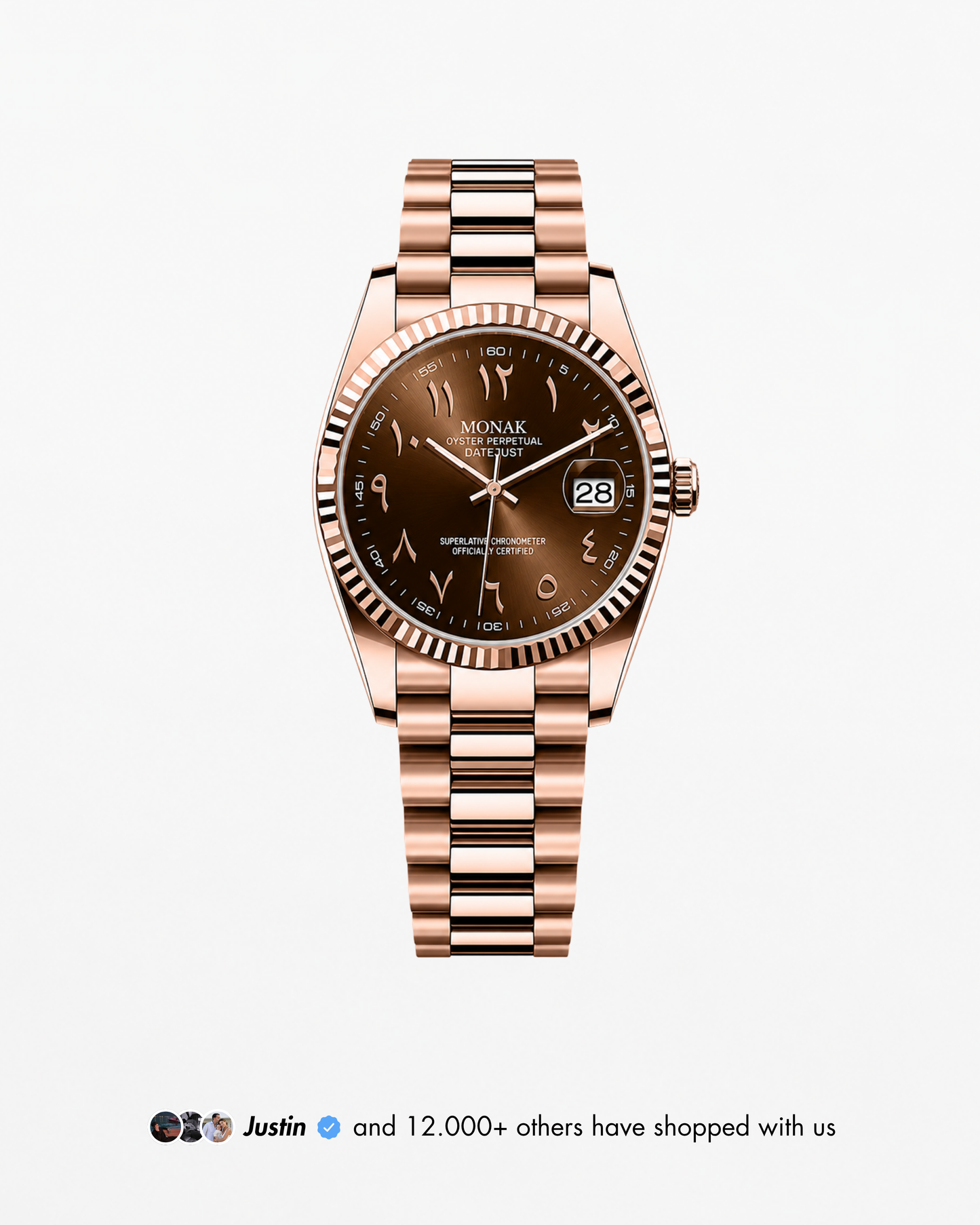 Monakjust - Arabic Chocolate Rose Gold