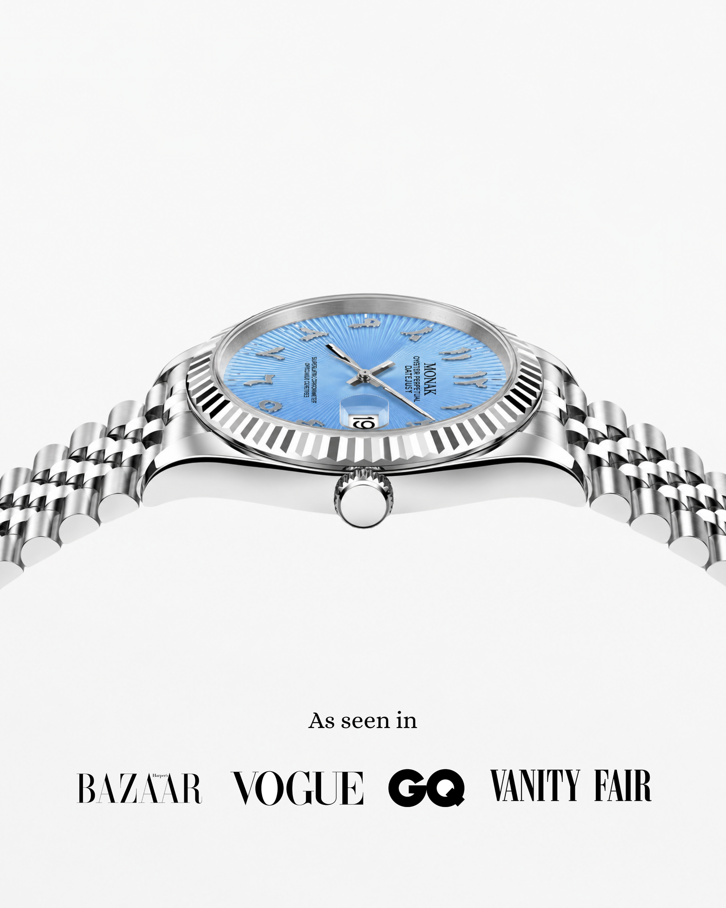 Monakjust - Baby Blue Arabic Dial