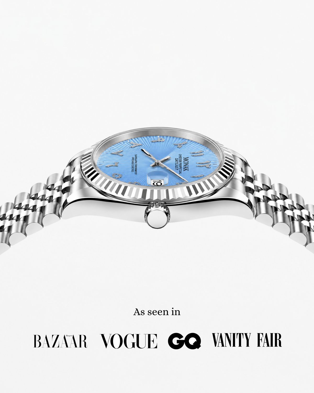 Monakjust - Baby Blue Arabic Dial