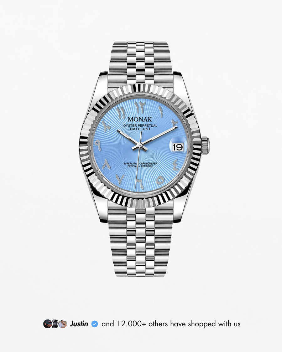 Monakjust - Baby Blue Arabic Dial