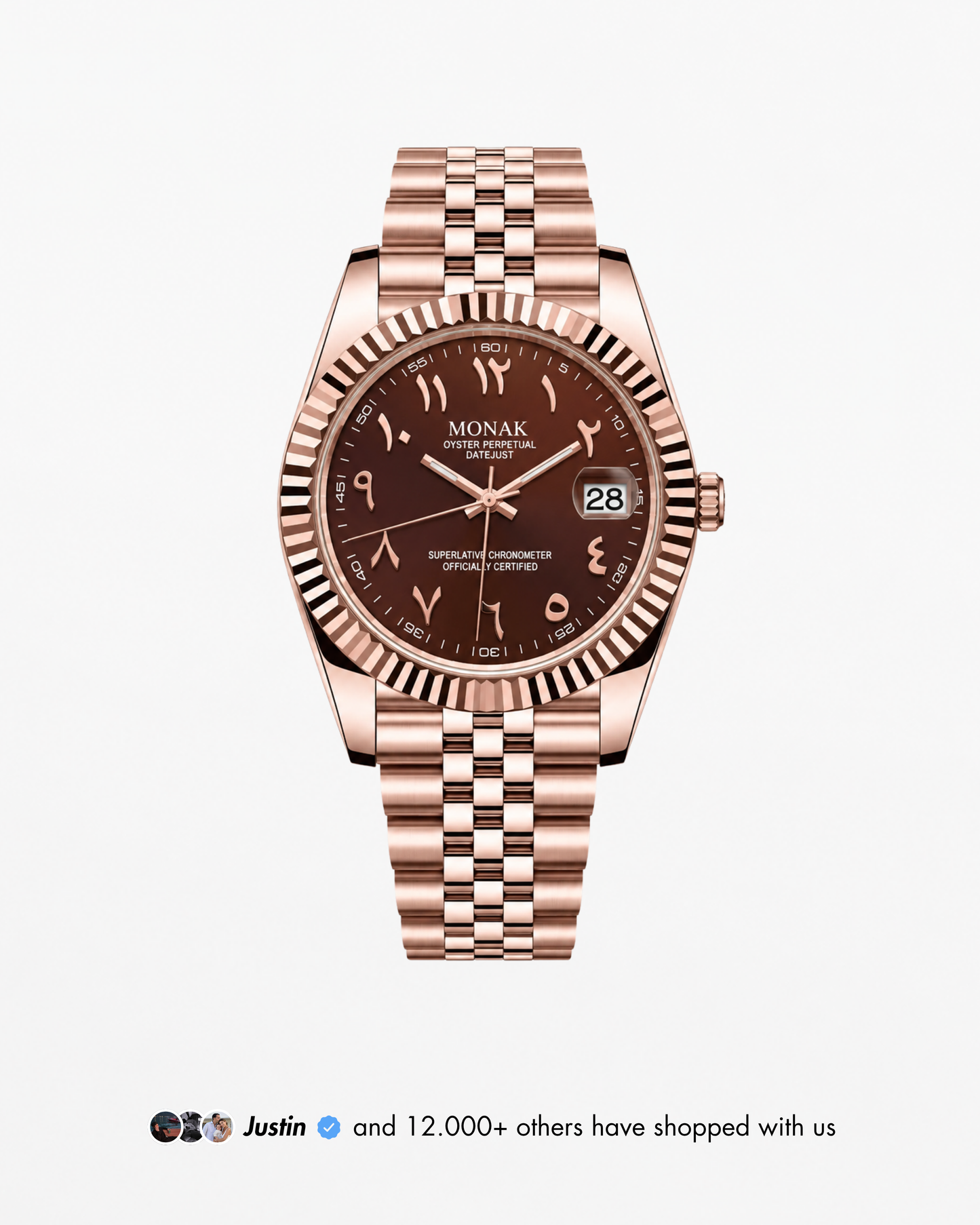 Monakjust - Chocolate Rose Gold Arabic