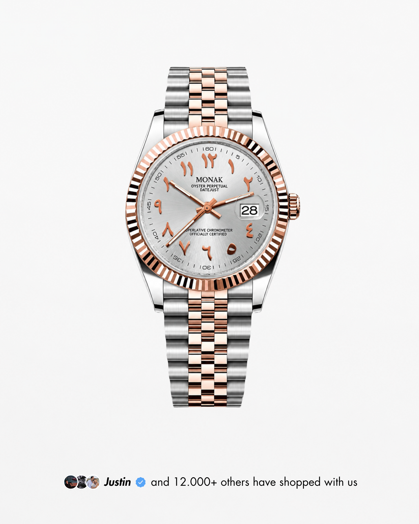 Monakjust - White Arabic Two Tone
