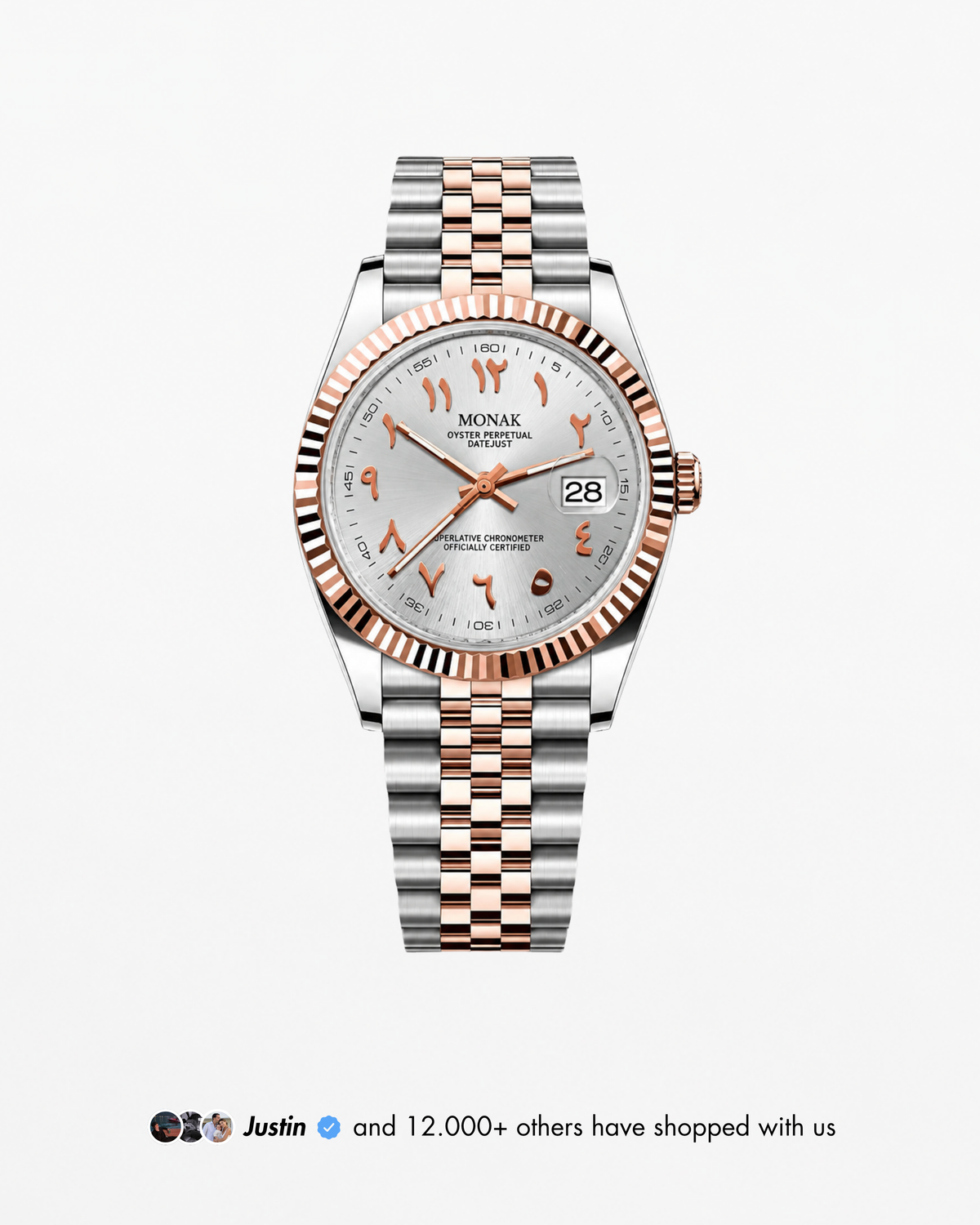 Monakjust - White Arabic Two Tone