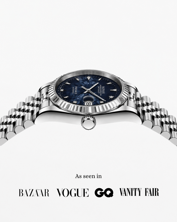 Monakjust - Geometric Blue Dial