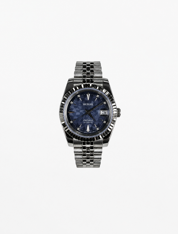 Monakjust - Geometric Blue Dial