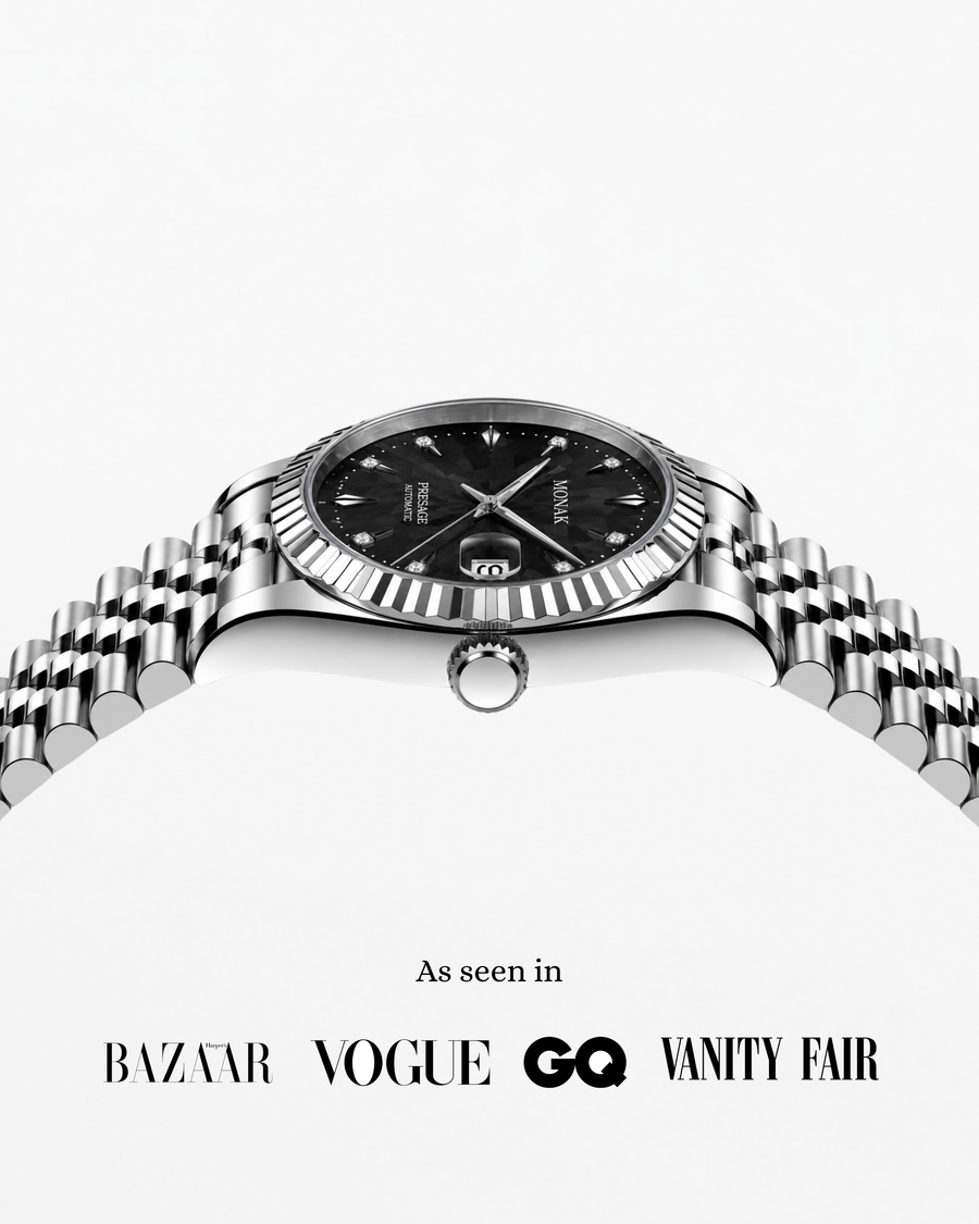 Monakjust - Geometric Black Dial