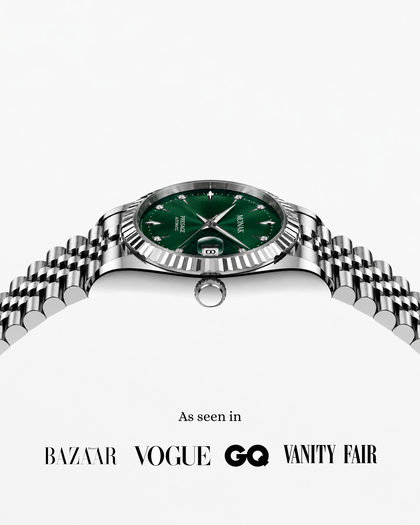 Monakjust - Geometric Green Dial