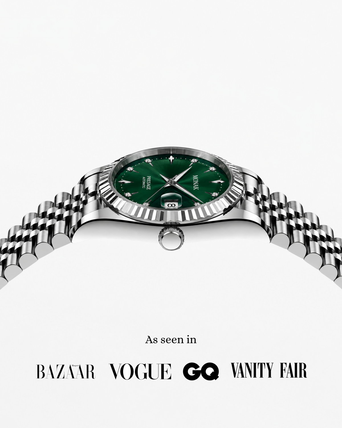 Monakjust - Geometric Green Dial