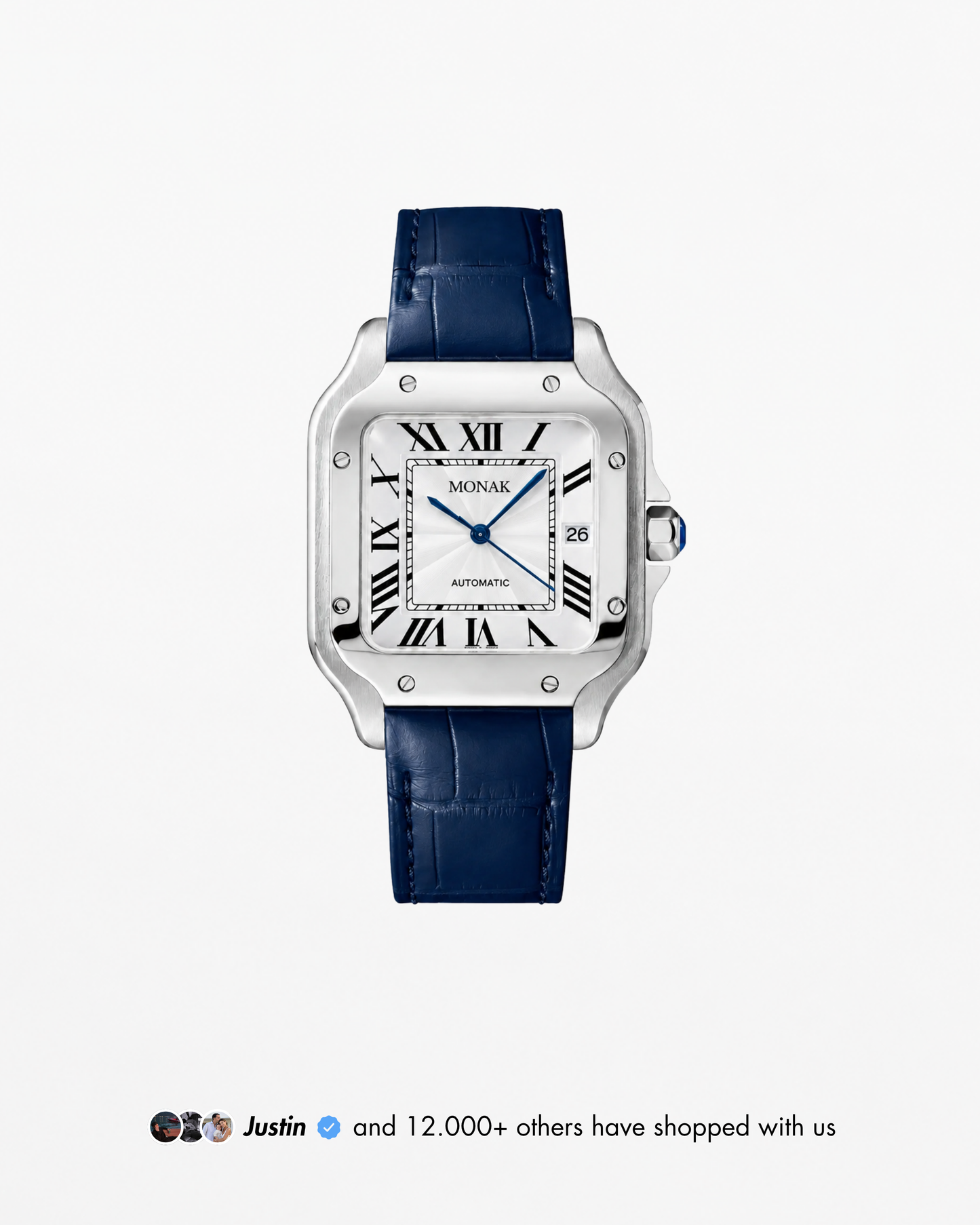 Santosnak - White Blue Leather
