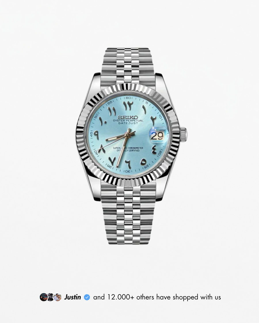 Monakjust - Baby Blue Arabic Dial