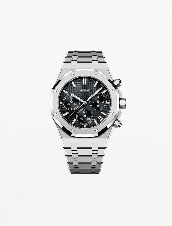 Royal Monak - Black Chronograph