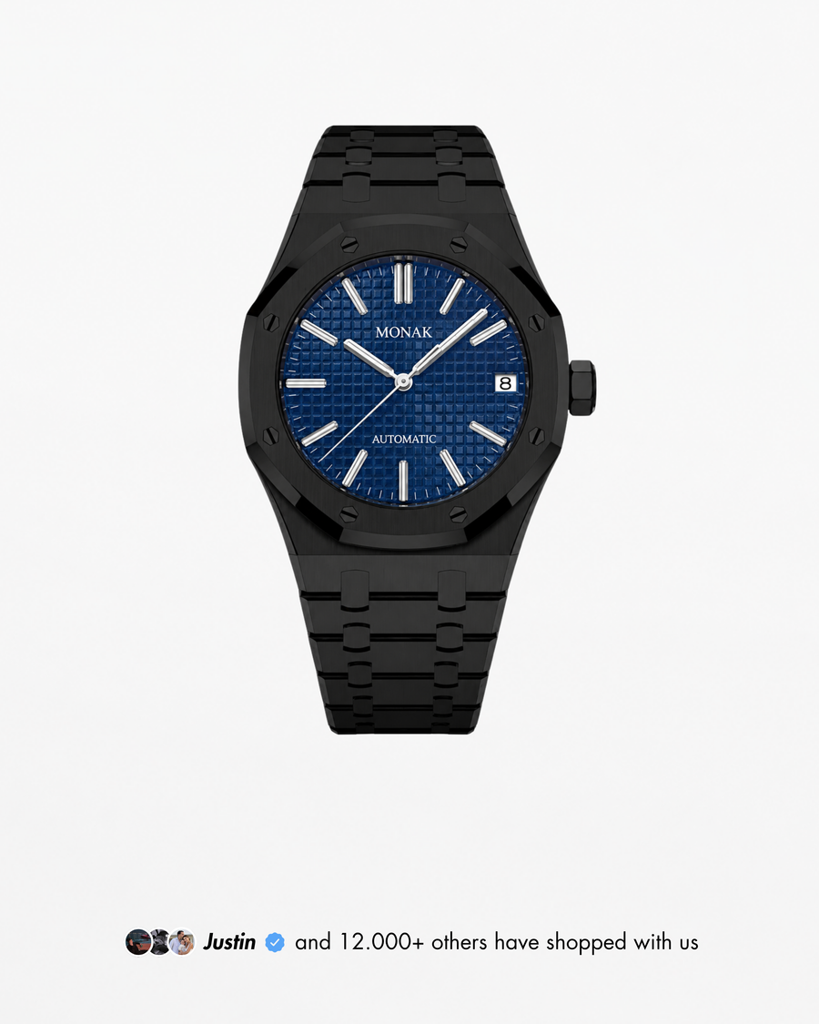 Royal Monak - Black Ceramic and Blue Dial
