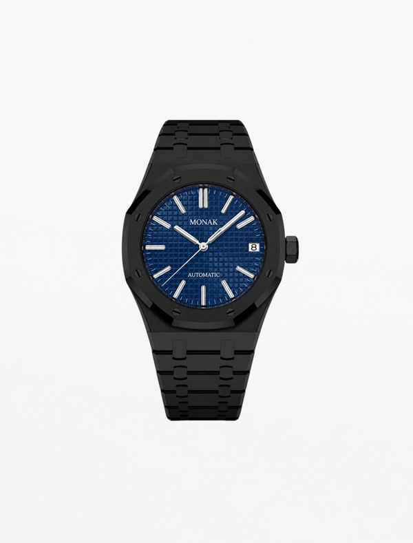 Royal Monak - Black Ceramic and Blue Dial